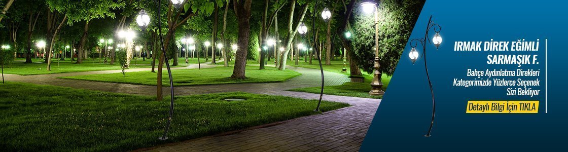 bahçe dekoratif aydınlatma sokak lambası