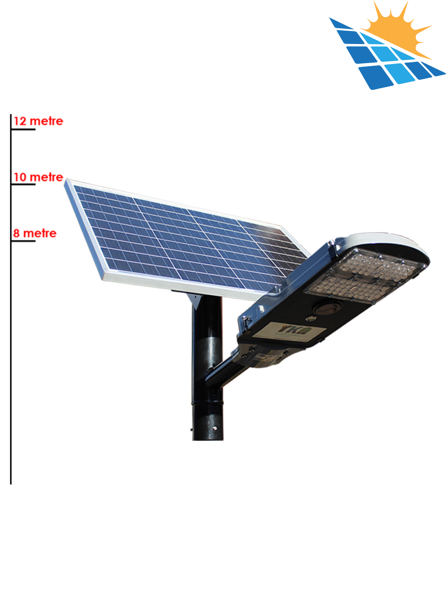 Ykn Green Power 250w - 300w Solar Aydınlatma Güneş Enerjili Sokak Lambası