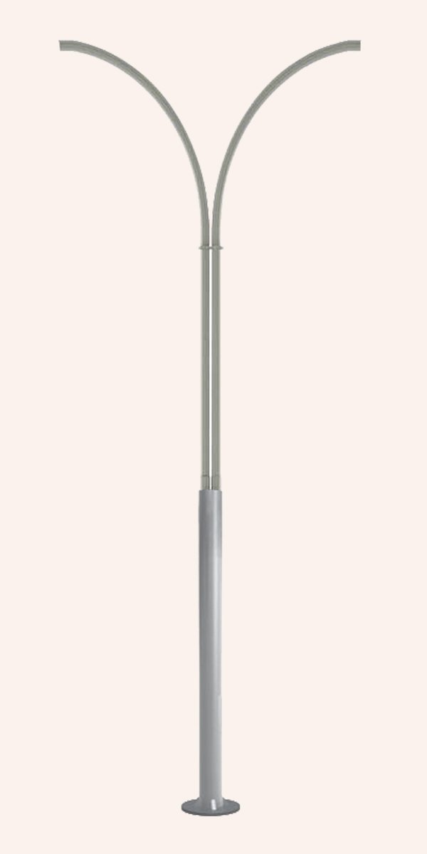 ALT Ø168mm ÜST Ø60mm 2 YAY BORU KOLLU BOŞ DİREK