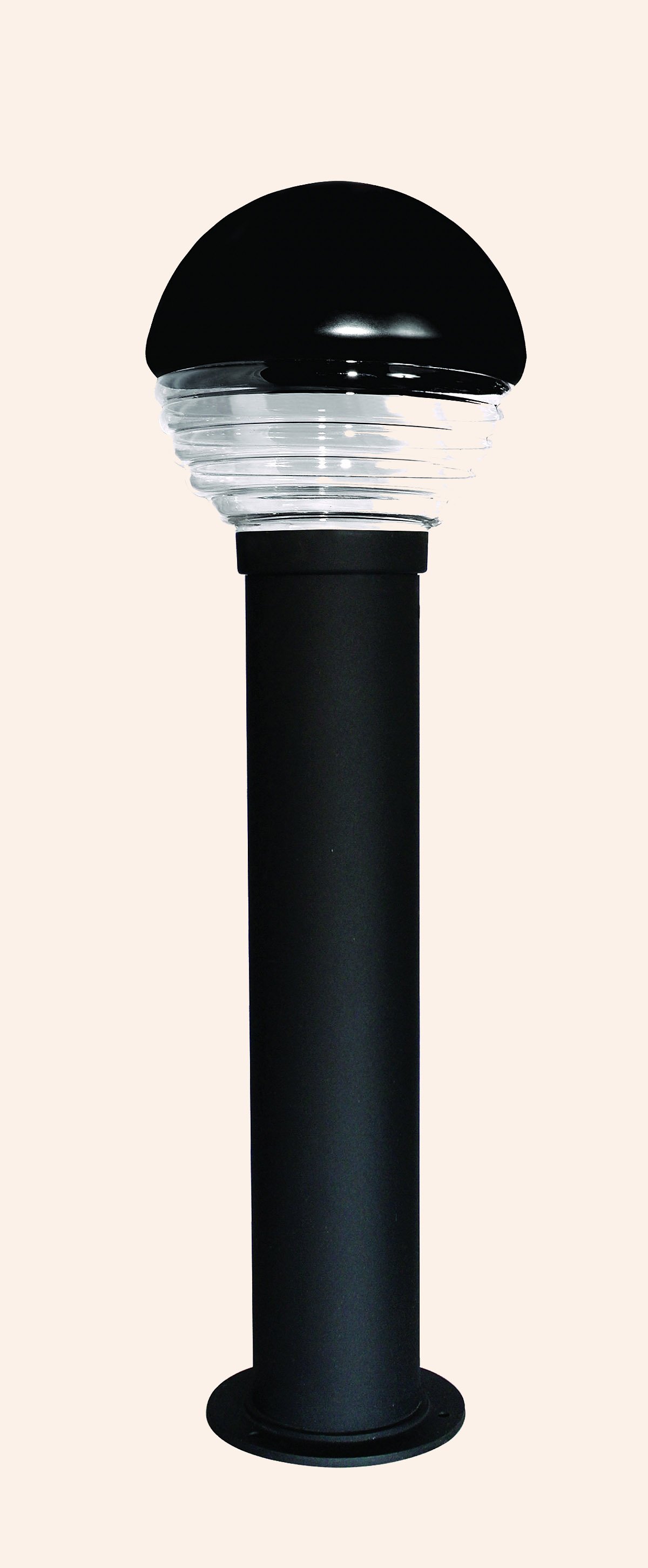 IP44 BOLLARD GRİF YUVARLAK KADEMELİ GLOP BORULU