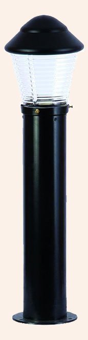 IP44 BOLLARD GRİF DÜZ KADEMELİ GLOP BORULU