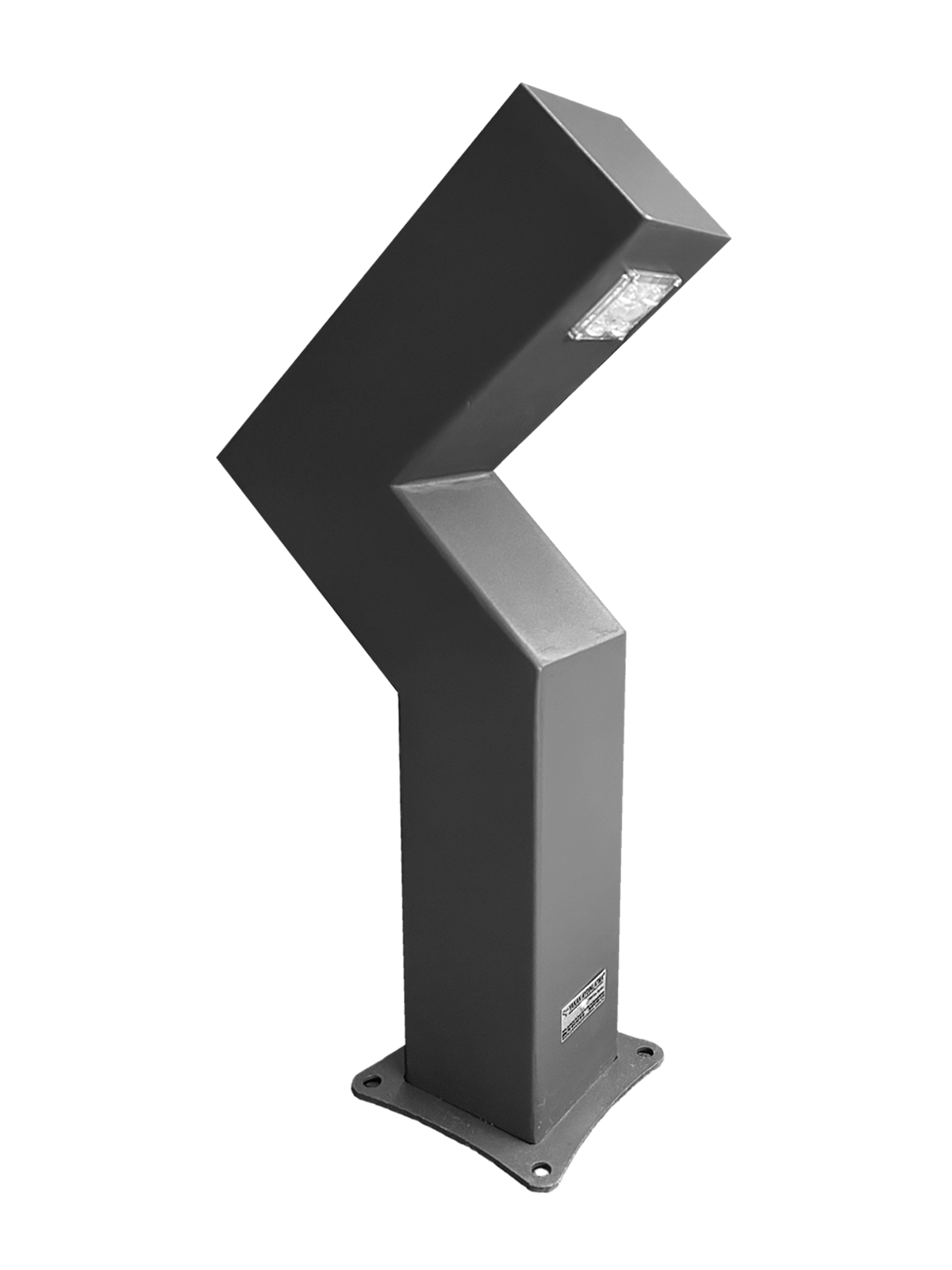 Modern Bollards Özel Tasarım Ledli İki Yönlü Kısa Z Çimen Direk