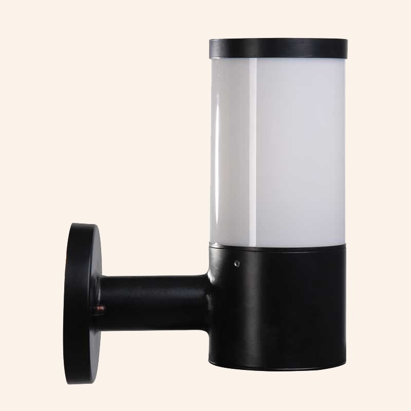 Modern Bollard Dış Mekan Opal Camlı Duvar Apliği