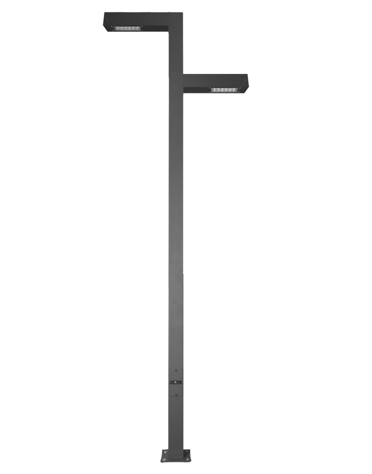 Modern Led 90 Derece Açılı 2 Kollu Direk