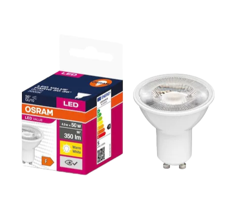 OSRAM LED VALUE PAR16 50 36º 4,5W/827 GU10 (GÜN IŞIĞI)