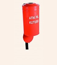 Geri Dönüşüm Pil Atık Dış Mekan Kutusu Kelepçeli