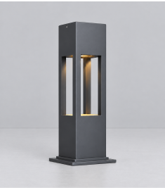 MODERN SÜTUNLU BOLLARD BAHÇE-PARK-YOL AYDINLATMA KISA DİREK 15X15CM H:45