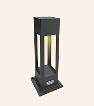 Modern Bollard Sütunlu Set Üstü Anıt Model Aydınlatma 12x12xh45 12w Led