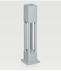 Modern Sütunlu Bollard Bahçe-Park-Yol Aydınlatma Direği Gri 15x15cm H:75cm