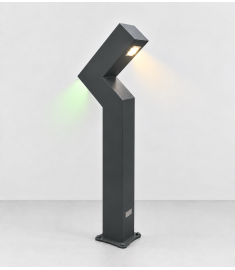 Modern Bollards Özel Tasarım Ledli İki Yönlü İki Kollu Z Çimen Direk