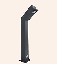 Modern Bollard Eğimli Açılı Aydınlatma Direği