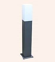 Modern Bega Arm. Kare Küp Camlı Uzun Siyah
