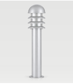 Modern Bollard Yuvarlak Şapkalı Çim Aydınlatma 3p