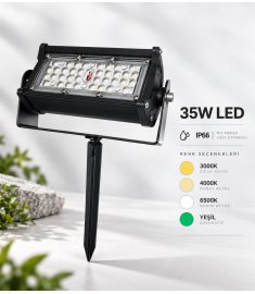 35w Led Yere Saplamalı Ağaç, Tabela Aydınlatma