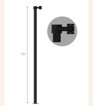 Kamera Direği Çelik Boru 5 Metre