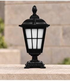 Çıtalı Kare Fener Kare Süslü Sehpalı Set Üstü Armatür