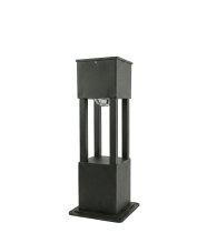 Modern Bollard Sütunlu Set Üstü Plastik Anıt Model Aydınlatma 13x13xh50cm Gu10 Antrasit