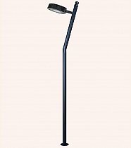 Açılı Üst Taraf 35W Led Yuvarlak Arm. Flanşlı Direk