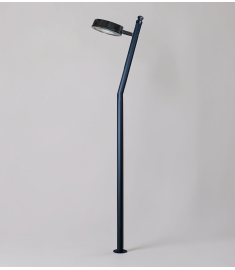 Açılı Üst Taraf 35W Led Yuvarlak Arm. Flanşlı Direk
