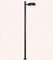 Modern 35W Led Tek Kol Yuvarlak Arm. Flanşlı Direk