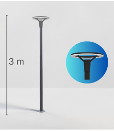 Ufo Model Ledli 3 Metre Bahçe, Sokak, Yol Aydınlatma Armatürü - Ufo Led Street Lıght