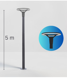 Ufo Model Ledli 5 Metre Bahçe, Sokak, Yol Aydınlatma Armatürü - Ufo Led Street Lıght Ip68