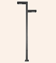 Modern Led 90 Derece Açılı 2 Kollu Direk