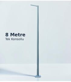 POLİGON DİREK TEK KONSOL GALVANİZLİ  8M (ESKİ TEDAŞ)