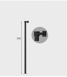 Kamera Direği Çelik Boru 1 Metre (yer Bağlantı Ankrajı Dahil Değildir)