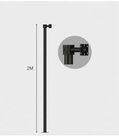 Kamera Direği Çelik Boru 2 Metre (yer Bağlantı Ankrajı Dahil Değildir)