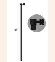 Kamera Direği Çelik Boru 3 Metre