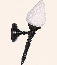 Alev Opal Glop Meşale Aplik Kollu