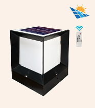Modern Bollard Bahçe Set Duvar Üstü Solar Aydınlatma 22x22cm
