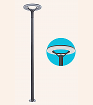 Ufo Model Ledli 3 Metre Bahçe, Sokak, Yol Aydınlatma Direği - Ufo Led Street Light Armature