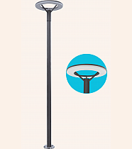 UFO Model LEDli 5 Metre Bahçe, Sokak, Yol Aydınlatma Direği - UFO LED Street Light Armature